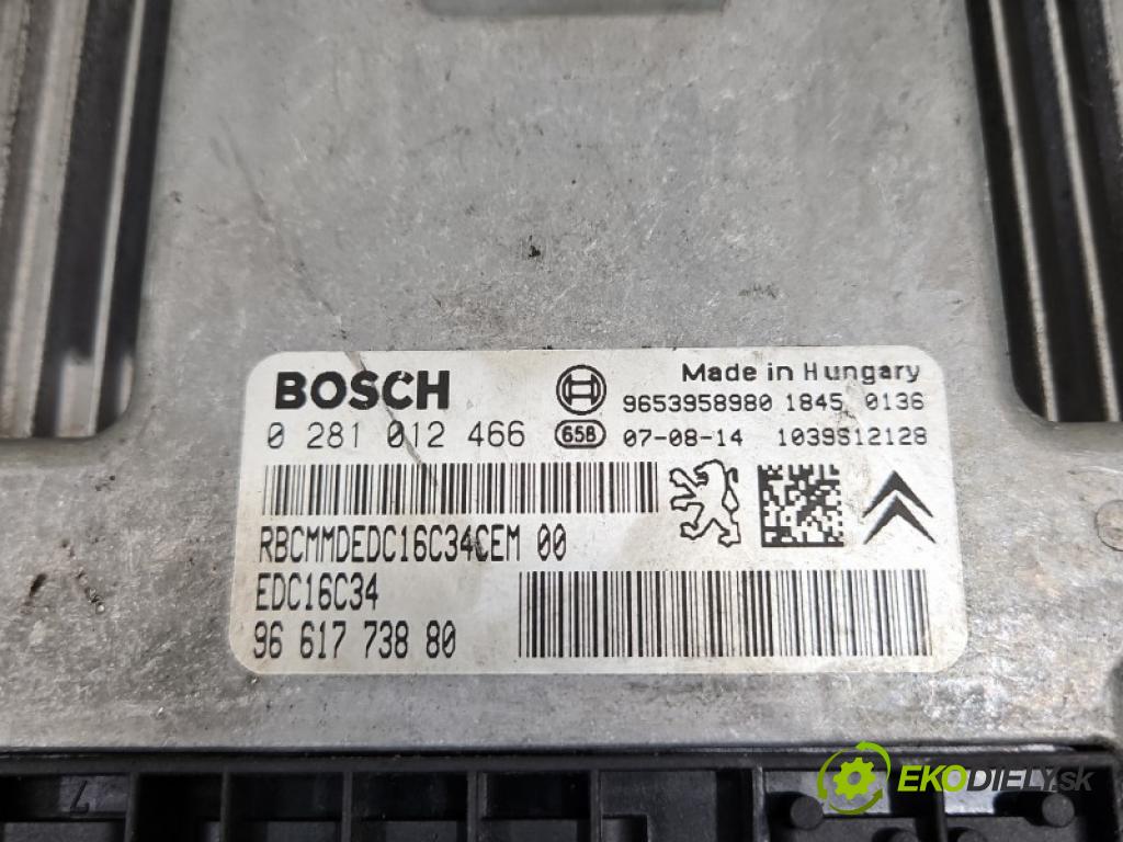 Citroen Xsara Picasso 1.6 hdi 109 HP manual 80 kW 1560 cm3 5- riadiaca jednotka motora 0281012466