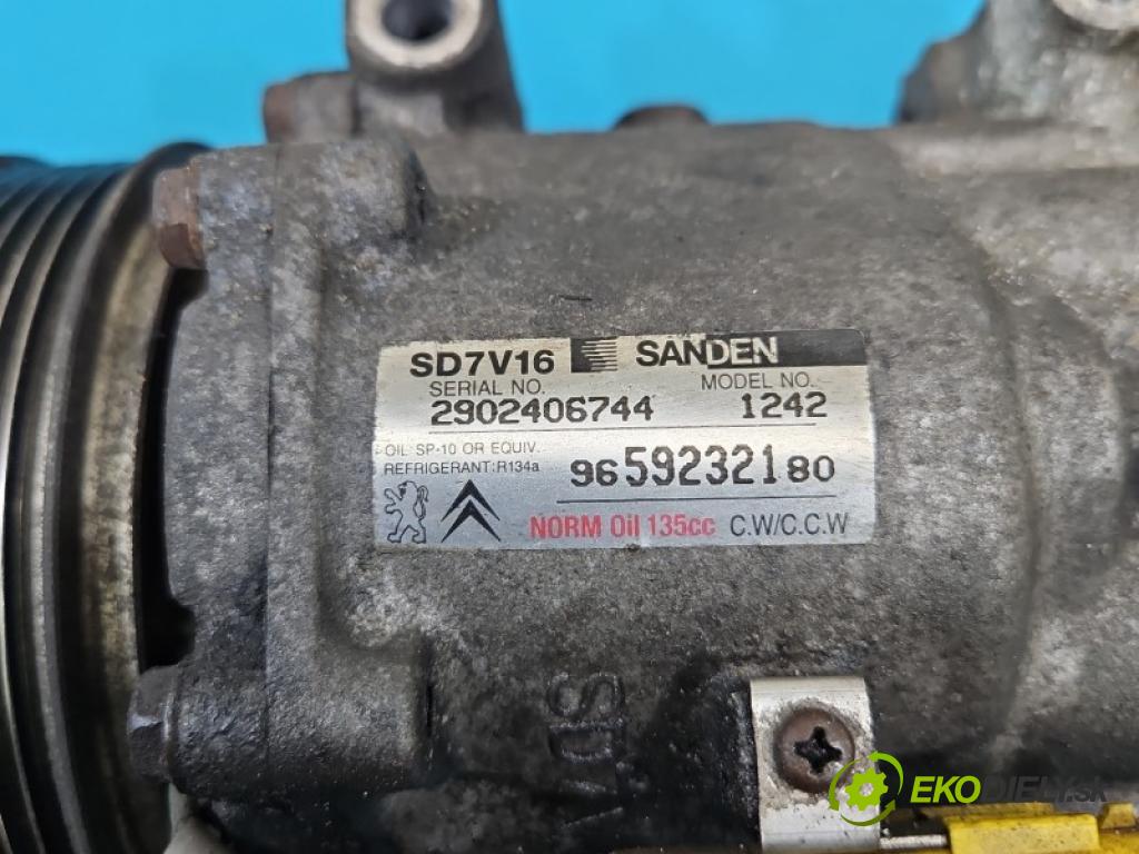 Citroen Xsara Picasso 1.6 hdi 109 HP manual 80 kW 1560 cm3 5- Kompresor: klimatizácie 9659232180 (Kompresor klimatizácie)