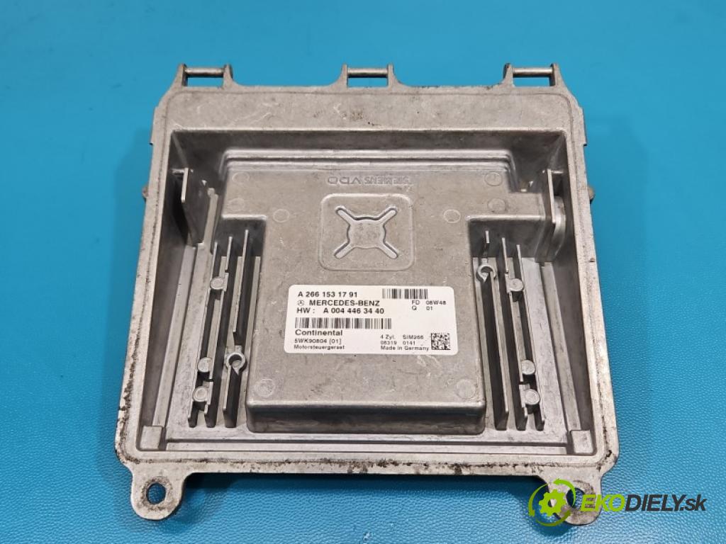 Mercedes B W245 2005-2011 2.0 8V 116 HP automatic 85 kW 2034 cm3 5- riadiaca jednotka motora A2661531791
