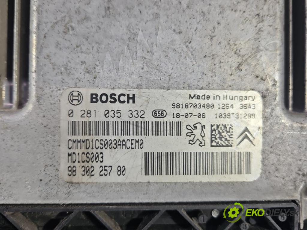 Peugeot 308 II 2013-2021 1.5 hdi 131 HP manual 96 kW 1499 cm3 5- riadiaca jednotka motora 0281035332