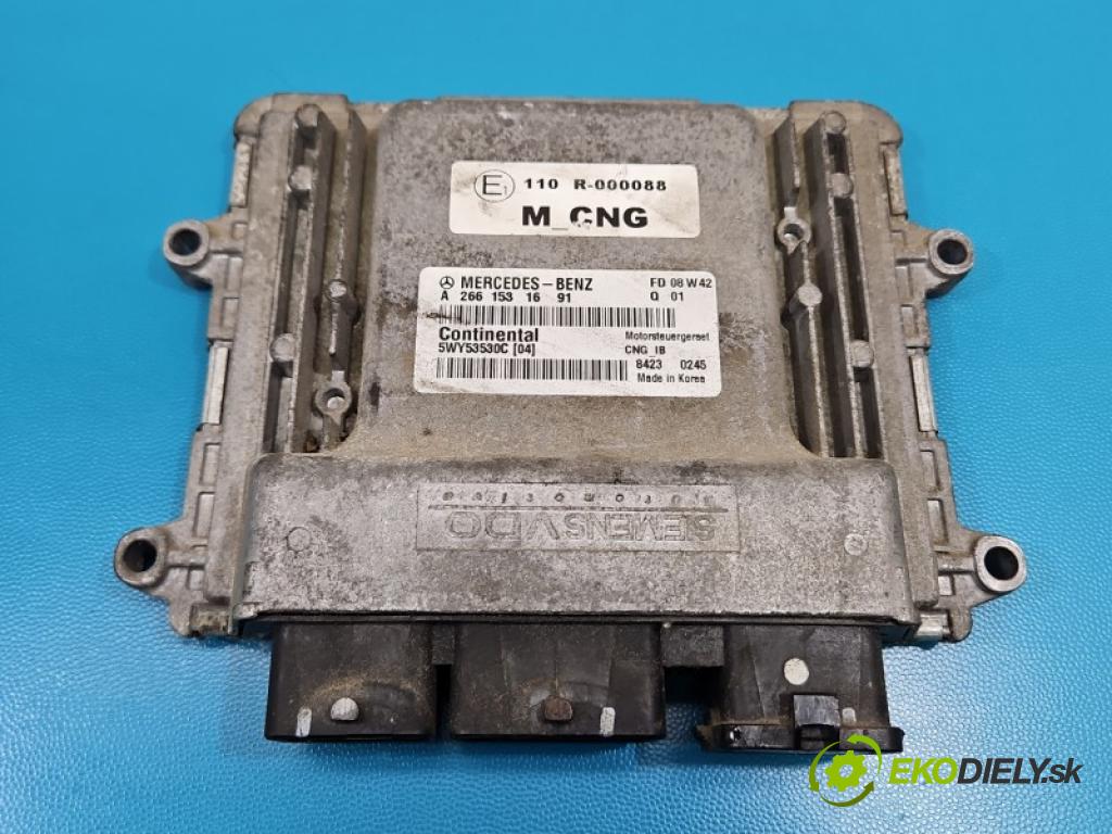 Mercedes B W245 2005-2011 2.0 8V 116 HP automatic 85 kW 2034 cm3 5- riadiaca jednotka motora A2661531691