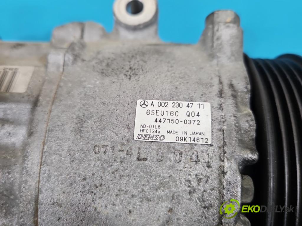 Mercedes B W245 2005-2011 2.0 8V 116 HP automatic 85 kW 2034 cm3 5- Kompresor: klimatizácie A0022304711 (Kompresor klimatizácie)