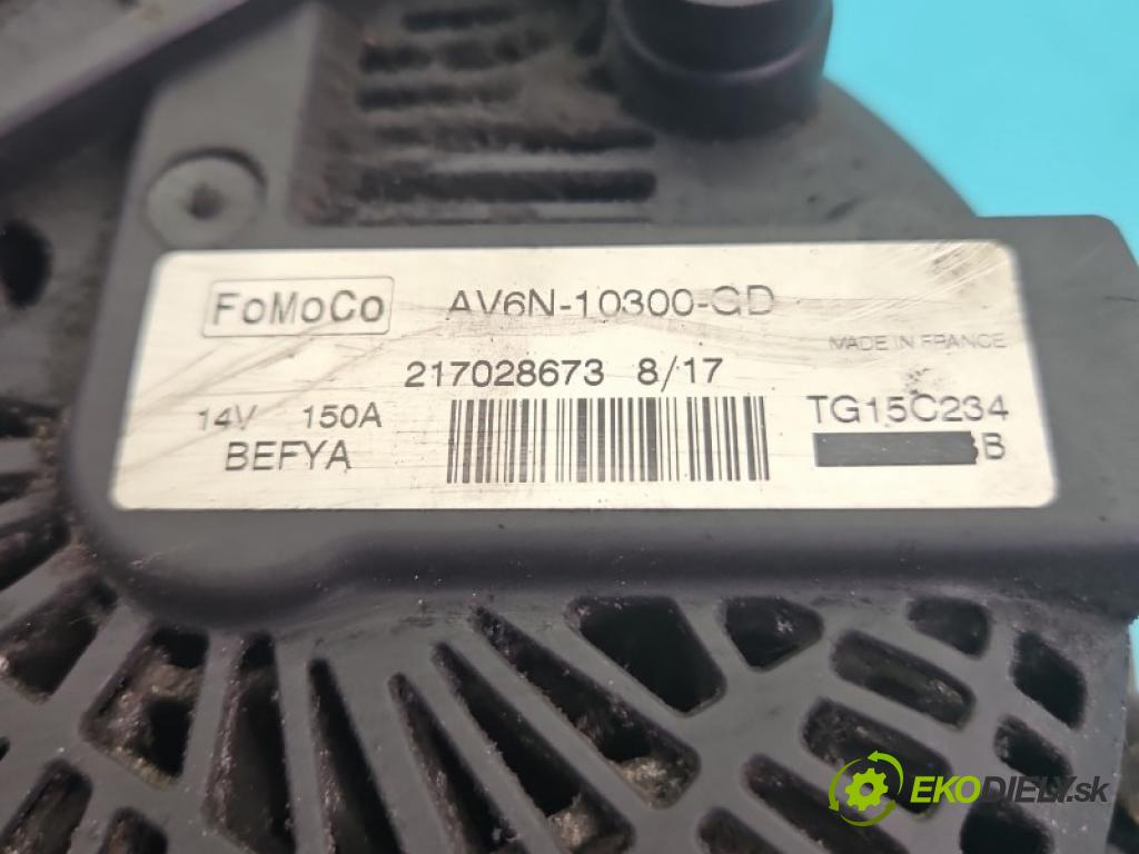 Ford Transit Connect II 2012-2022 1.5 tdci 120 hp manual 88.2 kW 1499 cm3 4- Alternator AV6N-10300-GD (Alternátor)