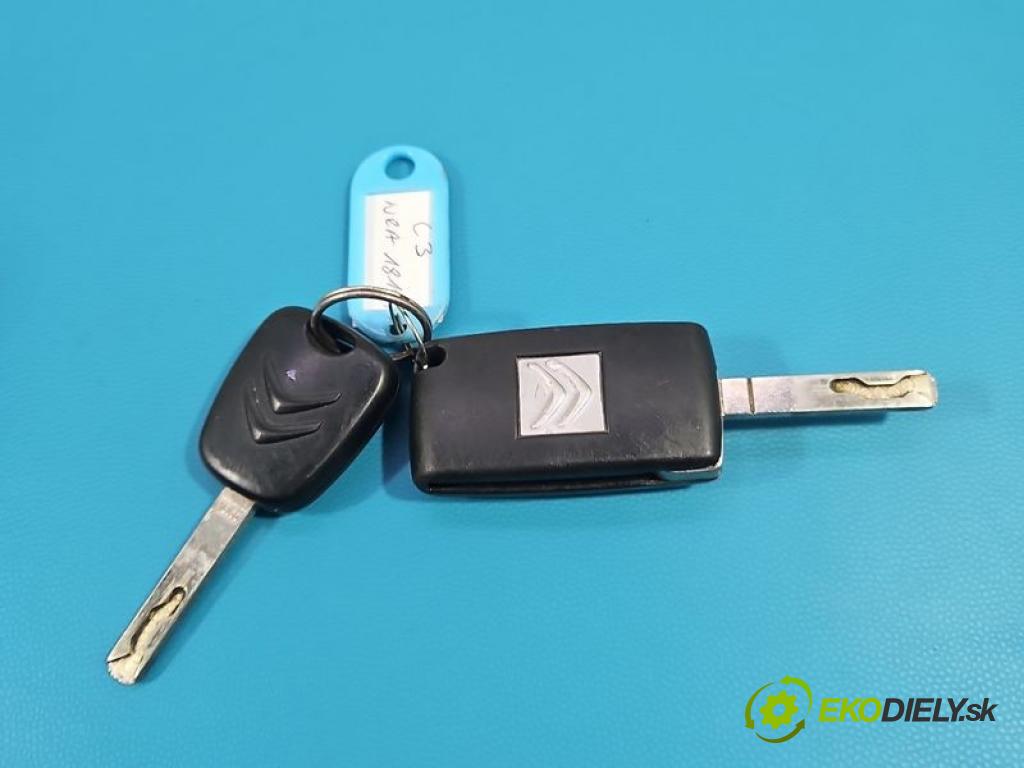 Citroen C3 II 2009-2016 1.4 8V 73 hp manual 54 kW 1360 cm3 5- spínací skříňka 9663123380 (Spínací skříňka)