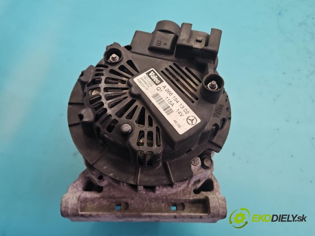 Mercedes B W245 2005-2011 2.0 8V 116 hp automatic 85 kW 2034 cm3 5- Alternator A2661541302 (Alternátor)