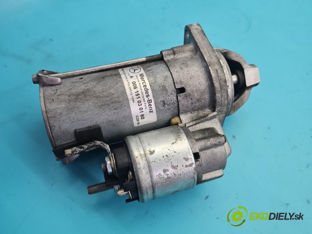 Mercedes B W245 2005-2011 2.0 8V 116 hp automatic 85 kW 2034 cm3 5- startér: A006151030180 (Startér)