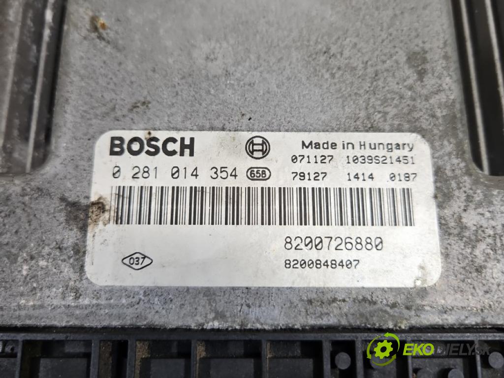 Renault Laguna III 2007-2015 2.0 dci 150 HP manual 110 kW 1995 cm3 5- riadiaca jednotka motora 0281014354