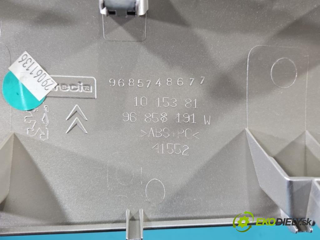 Citroen C3 II 2009-2016 1.4 8V 73 hp manual 54 kW 1360 cm3 5- lišta ozdobná interiéry: 96857498
