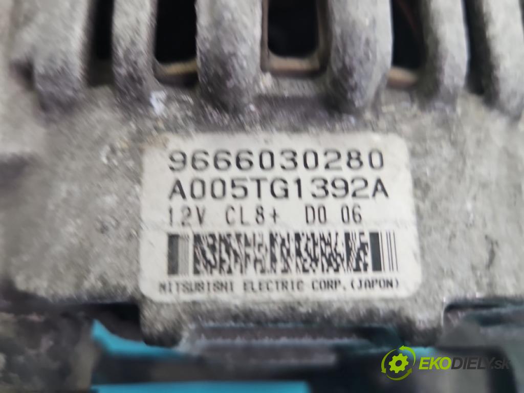 Citroen C3 II 2009-2016 1.4 8V 73 hp manual 54 kW 1360 cm3 5- Alternator 9666030280 (Alternátor)