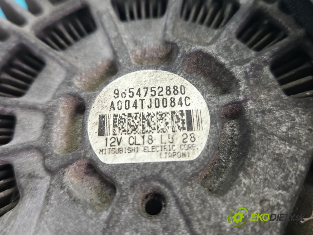 Peugeot 407 2.0 hdi 136hp manual 100 kW 1997 cm3 4- Alternator 9654752880 (Alternátor)