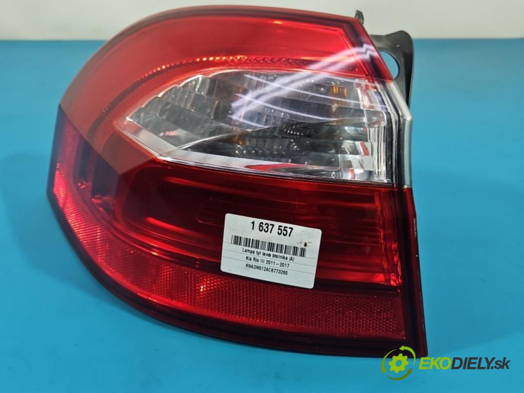 Kia Rio III 2011-2017 1.4 16V G4FA 109 hp manual 80 kW 1396 cm3 5- světlo zadní levé blatník: 92401-1W2