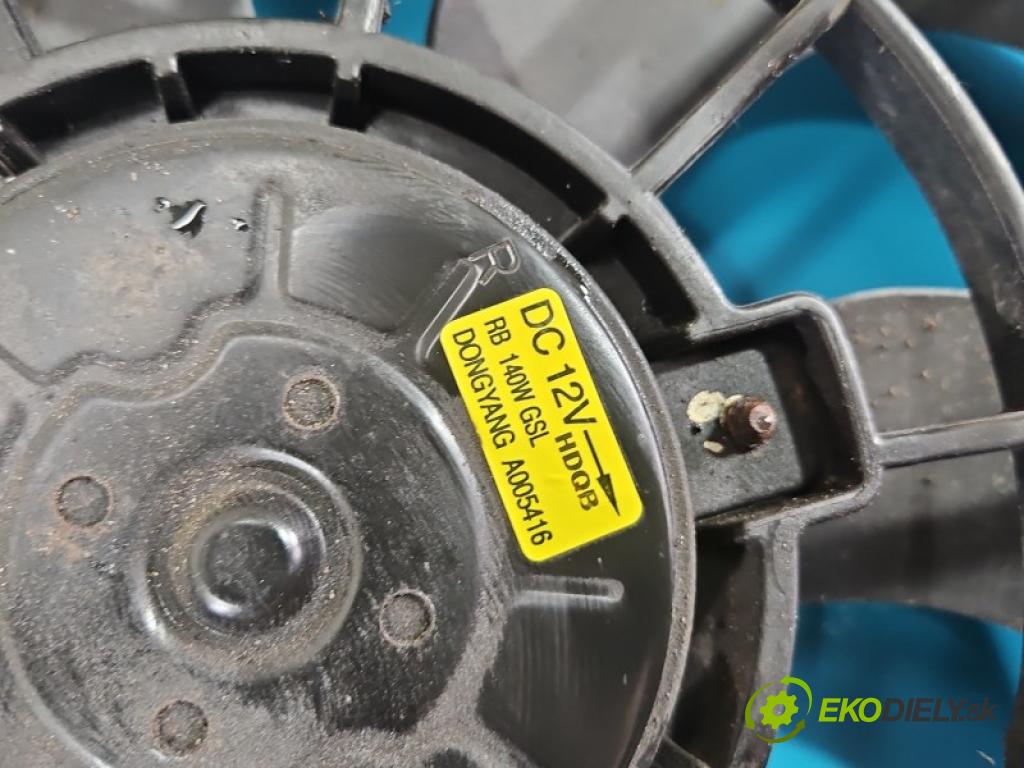 Kia Rio III 2011-2017 1.4 16V G4FA 109 hp manual 80 kW 1396 cm3 5- ventilátor chladič