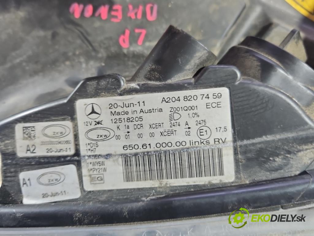 Mercedes GLK X204 2008-2015 2.2 cdi 170 HP automatic 125 kW 2143 cm3 5- Reflektor: ľavý A2048207459 (Kľučka dverí ostatné)