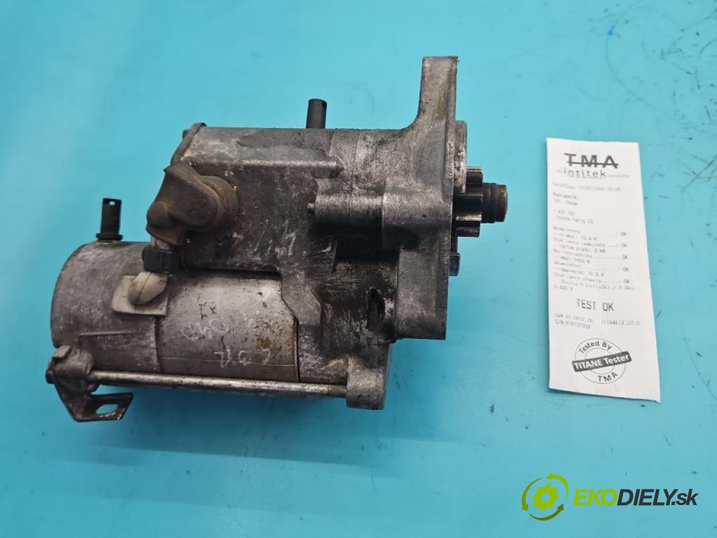 Toyota Yaris II 2005-2011 1.4 D4D 90 HP manual 66 kW 1364 cm3 5- štartér 28100-33080 (Štartér)