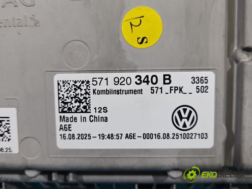 Vw Passat B9 2023- 1.5 TSI 150 hp automatic 110 kW 1498 cm3 5- Přístrojová deska 571920340B (Přístrojová deska)