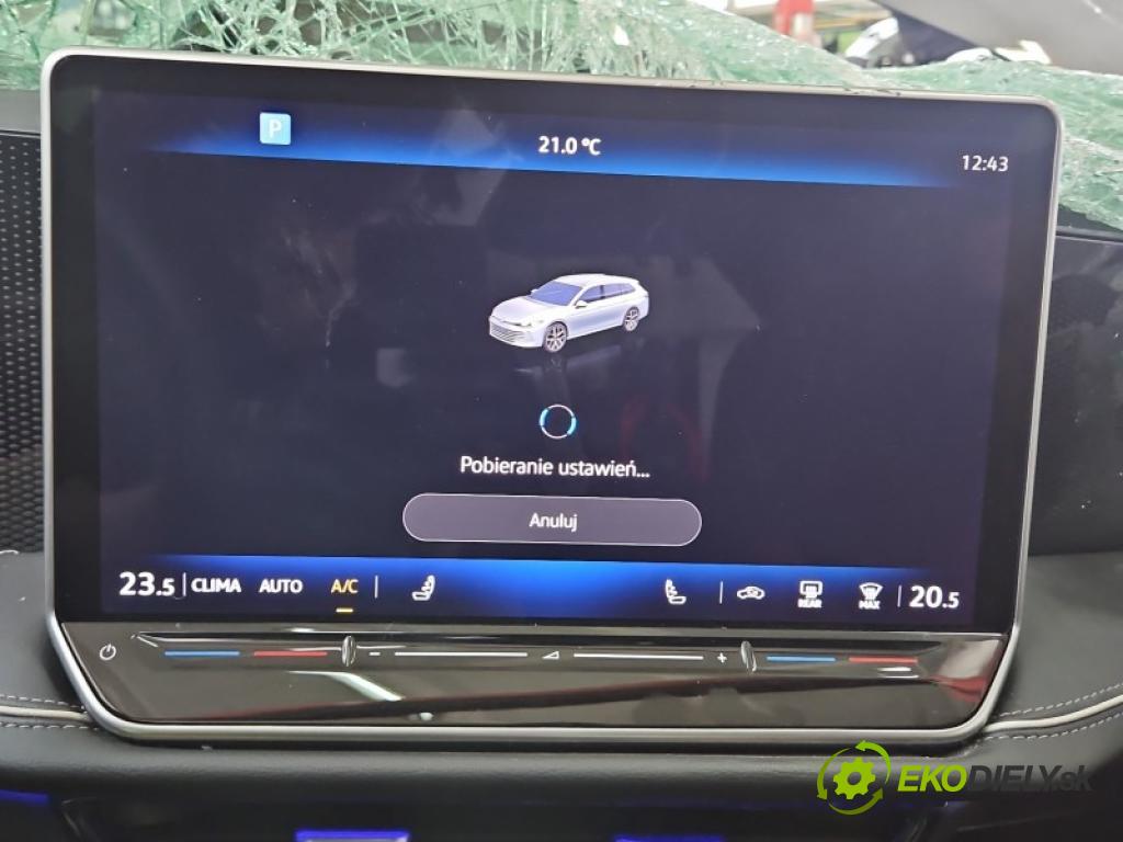 Vw Passat B9 2023- 1.5 TSI 150 HP automatic 110 kW 1498 cm3 5- Zobrazit: 3JD919605C (Prístrojová doska)