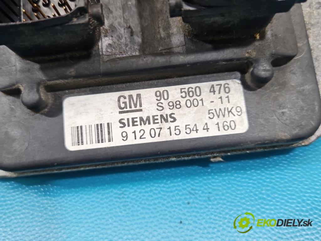 Opel Astra II 1998-2009 1.8 16V 116 HP manual 85 kW 1796 cm3 5- riadiaca jednotka motora 90560476