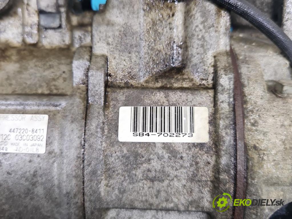 Audi A4 B6 2000-2004 2.0 20V 131 hp manual 96 kW 1984 cm3 4- Kompresor: klíma 447220-8411 (Kompresor klimatizace)