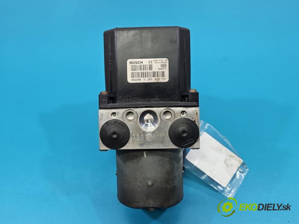 Audi A4 B6 2000-2004 2.0 20V ALT 131 HP manual 96 kW 1984 cm3 4- čerpadlo abs 0265950011 (Pumpa ABS)