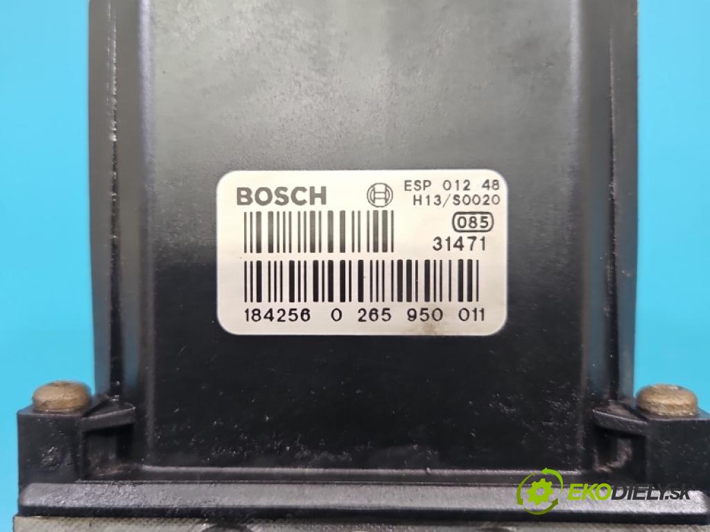 Audi A4 B6 2000-2004 2.0 20V ALT 131 HP manual 96 kW 1984 cm3 4- čerpadlo abs 0265950011 (Pumpa ABS)