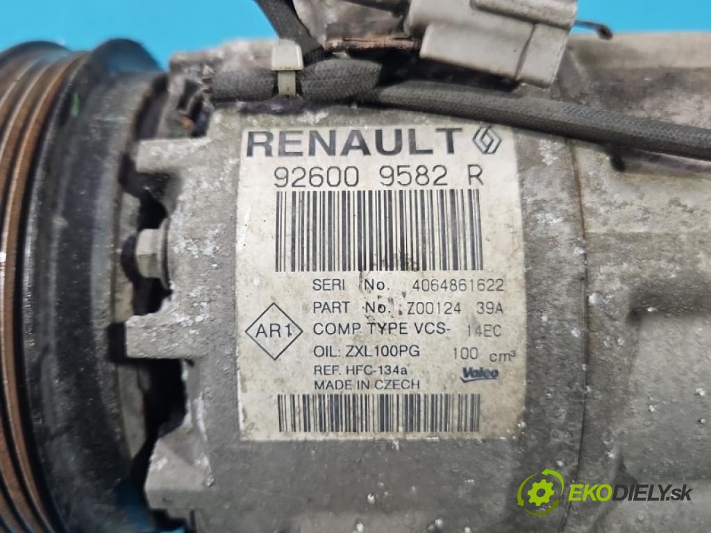 Renault Clio IV 2012-2020 1.2 16V 73 HP manual 54 kW 1149 cm3 5- Kompresor: klimatizácie 926009582R (Kompresor klimatizácie)