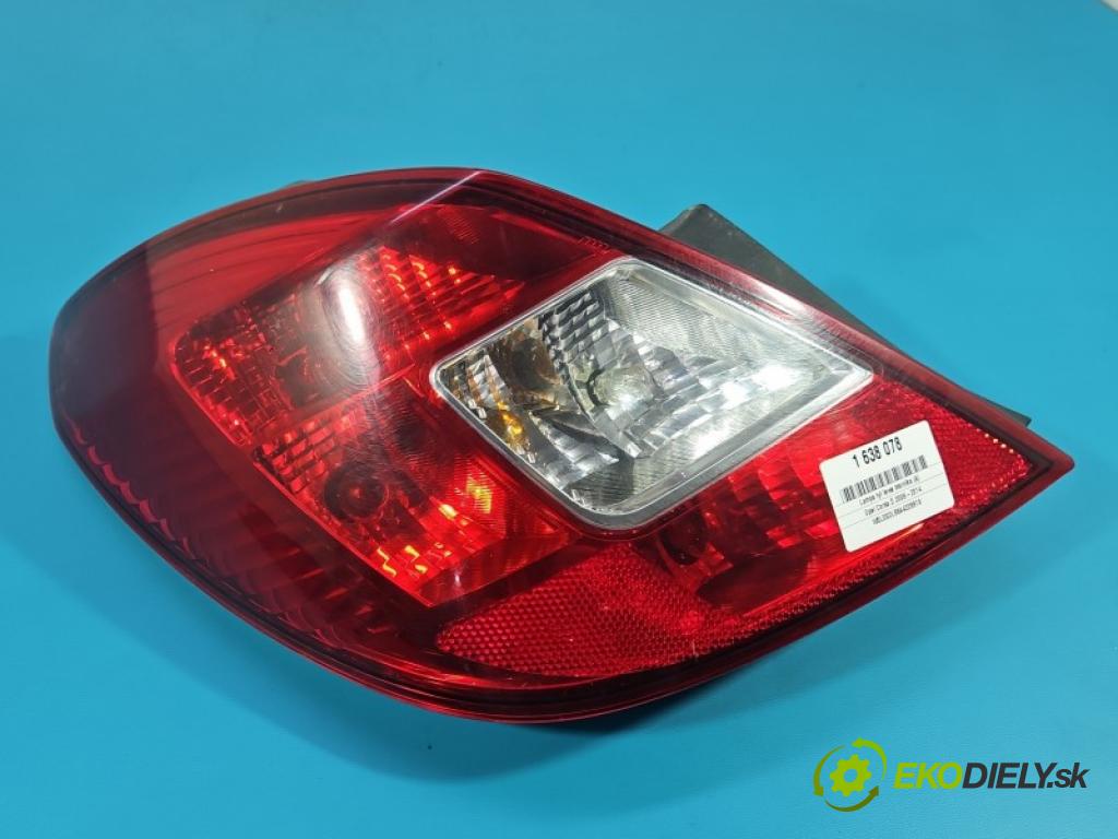 Opel Corsa D 2006-2014 1.4 16V 101 hp manual 74 kW 1389 cm3 5- světlo zadní levé blatník: 93190950