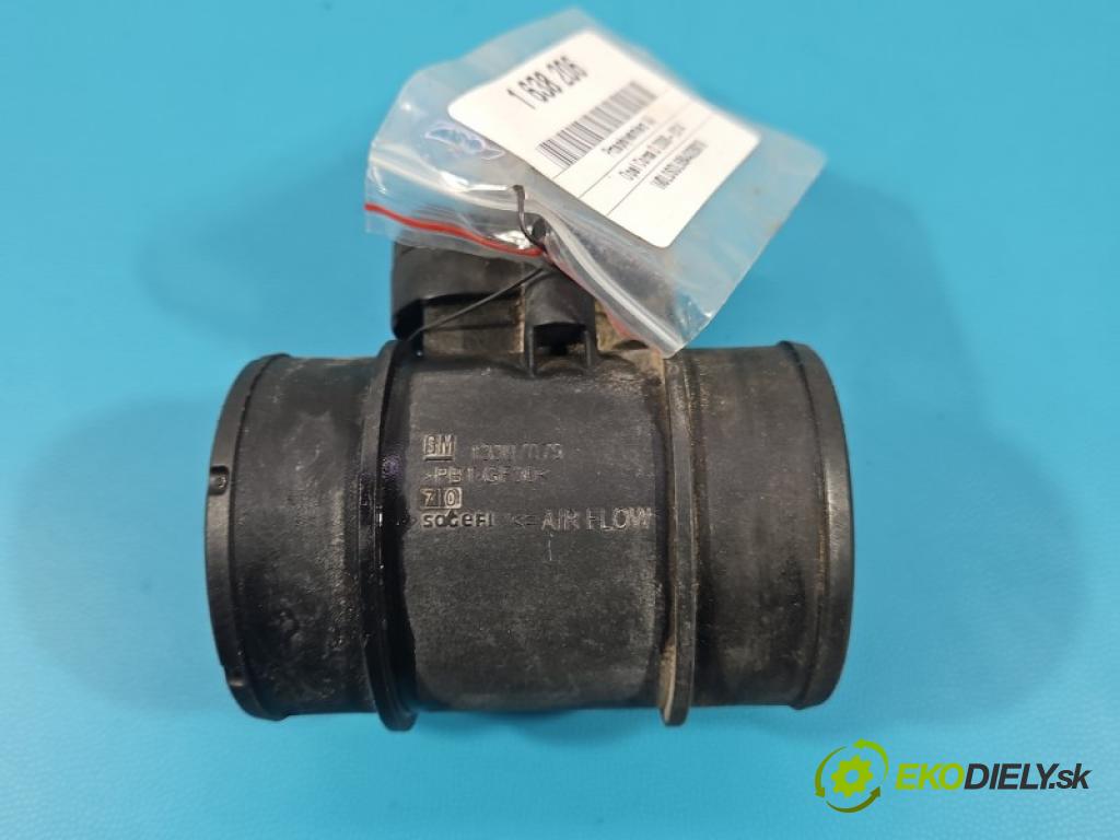 Opel Corsa D 2006-2014 1.4 16V 101 hp manual 74 kW 1389 cm3 5- váha vzduchu 13307079 (Snímač hmotnosti vzduchu)