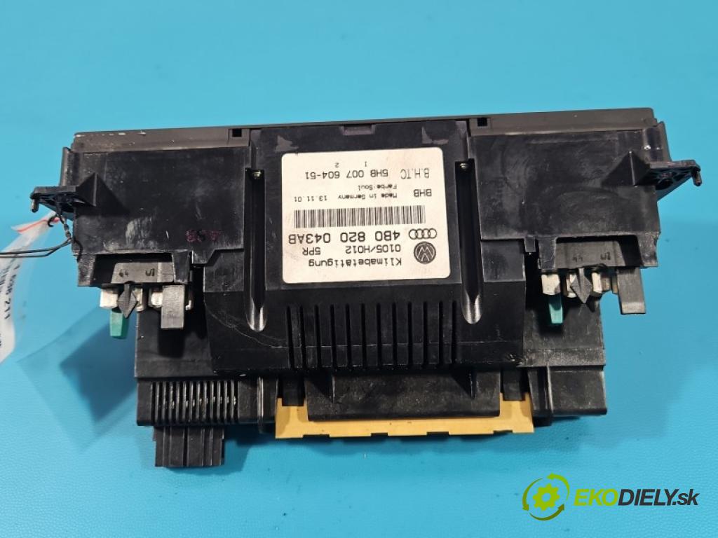 Audi A6 C5 1997-2004 2.4 V6 170 hp automatic 125 kW 2393 cm3 4- palubní deska panel topení 4B0820043AB