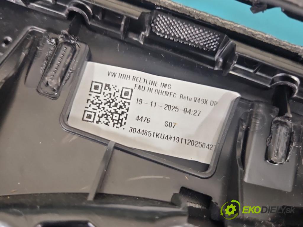 Vw Passat B9 2023- 1.5 TSI 150 hp automatic 110 kW 1498 cm3 5- Tapacír: dveře zadní pravé 3J0867212A