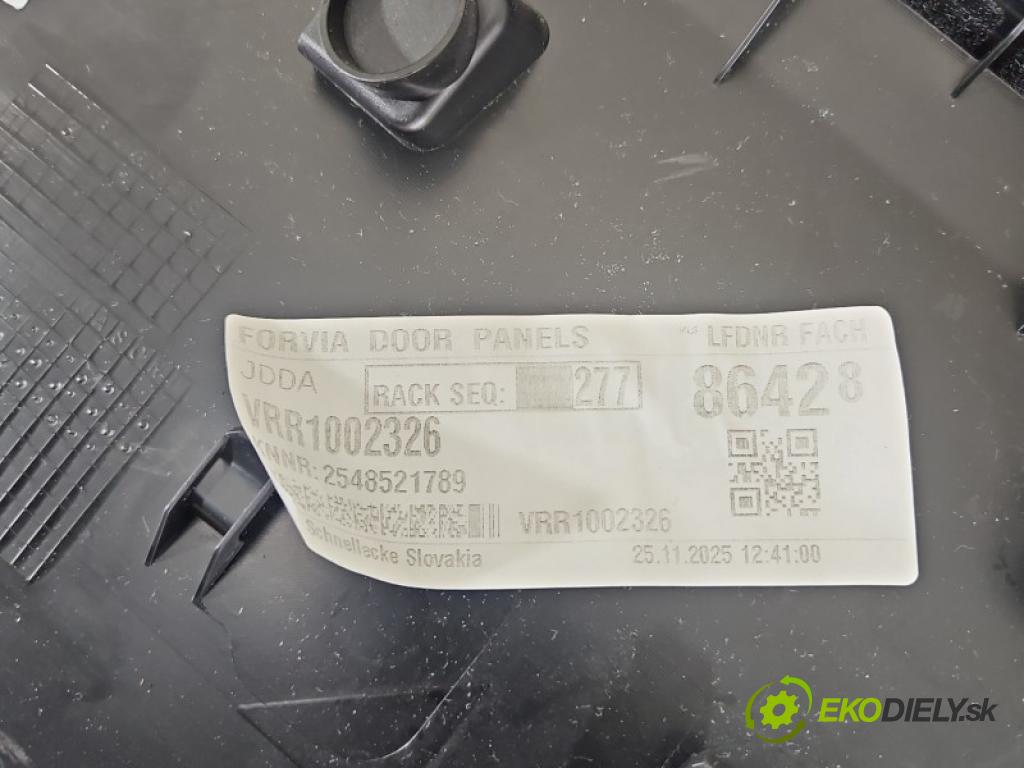 Vw Passat B9 2023- 1.5 TSI 150 hp automatic 110 kW 1498 cm3 5- Tapacír: dveře zadní pravé 3J0867212A