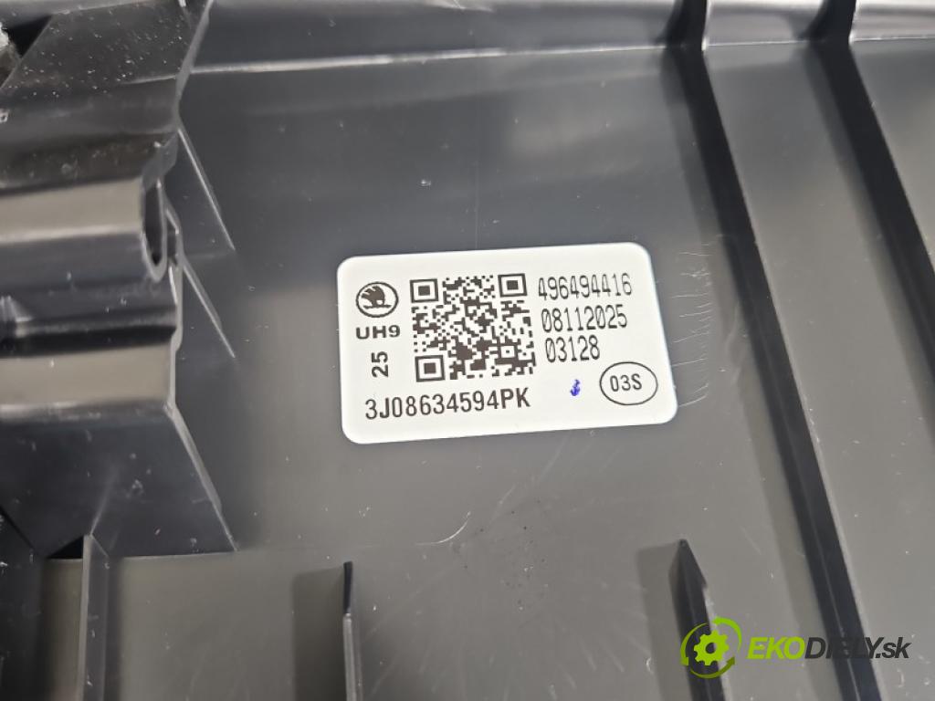 Vw Passat B9 2023- 1.5 TSI 150 hp automatic 110 kW 1498 cm3 5- kryt plastová 3J0863459