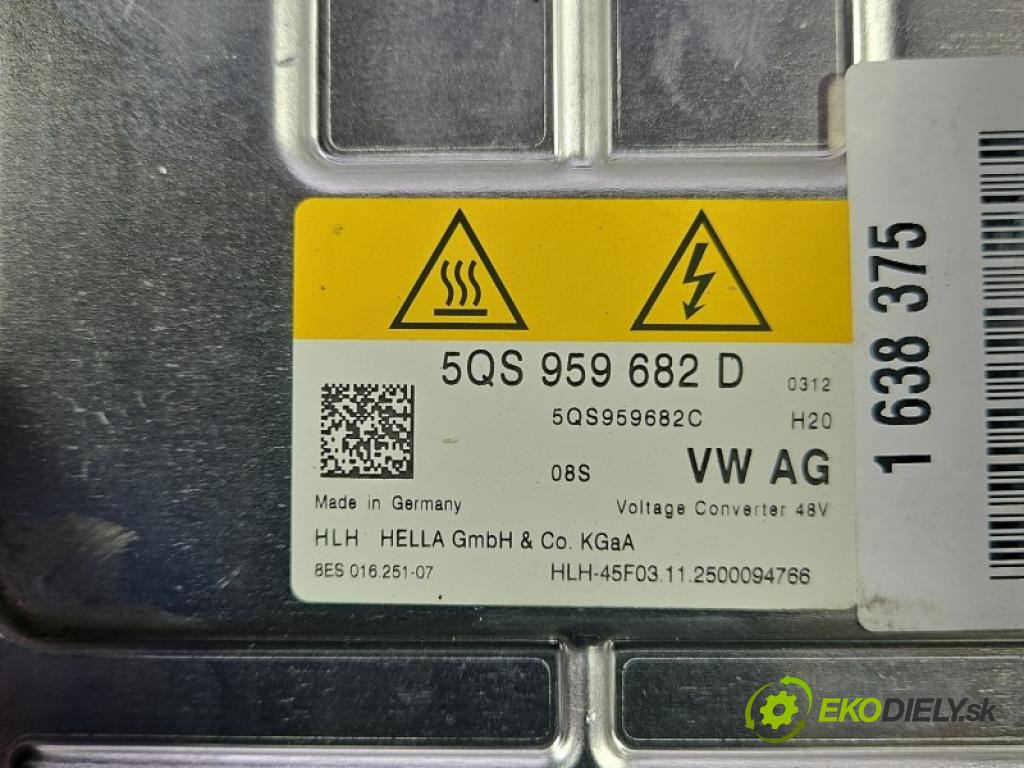 Vw Passat B9 2023- 1.5 TSI 150 hp automatic 110 kW 1498 cm3 5- měnič aktuální: 5QS959682D
