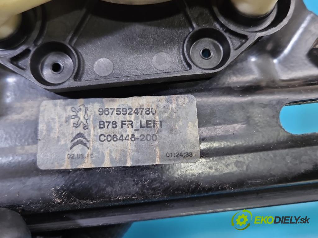 Citroen C4 Grand Picasso II 2013-2022 1.6 hdi 120 hp manual 88 kW 1560 cm3 5- mechanismus stahování přední levý 9675924780