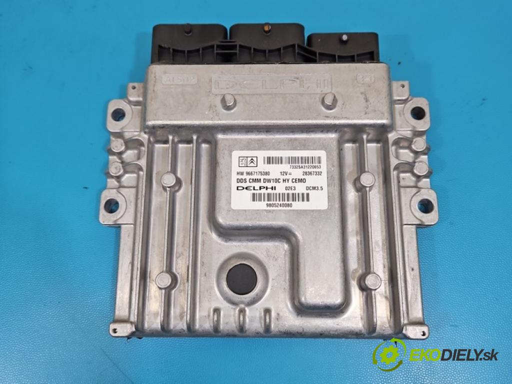 Peugeot 508 I 2010-2018 2.0 hdi 163 hp automatic 120 kW 1997 cm3 5- řídící jednotka motoru 9667175380