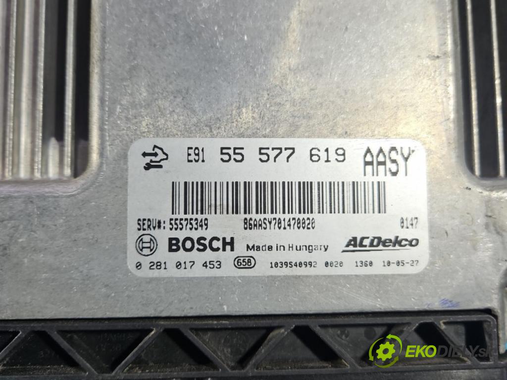 Opel Astra IV 2009-2015 1.3 cdti 95 hp manual 70 kW 1248 cm3 5- řídící jednotka motoru 55577619