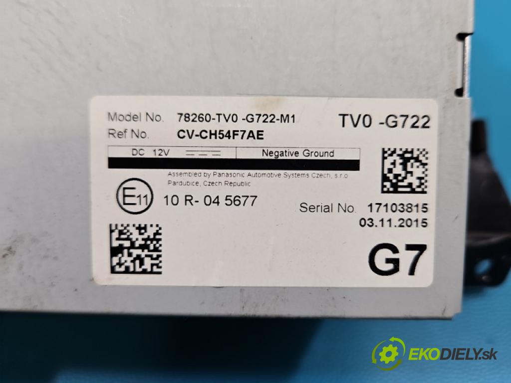 Honda Civic IX 2011-2017 1.8 16V 141 HP manual 104 kW 1798 cm3 5- Zobrazit: 78260-TV0-G722-M1 (Prístrojová doska)