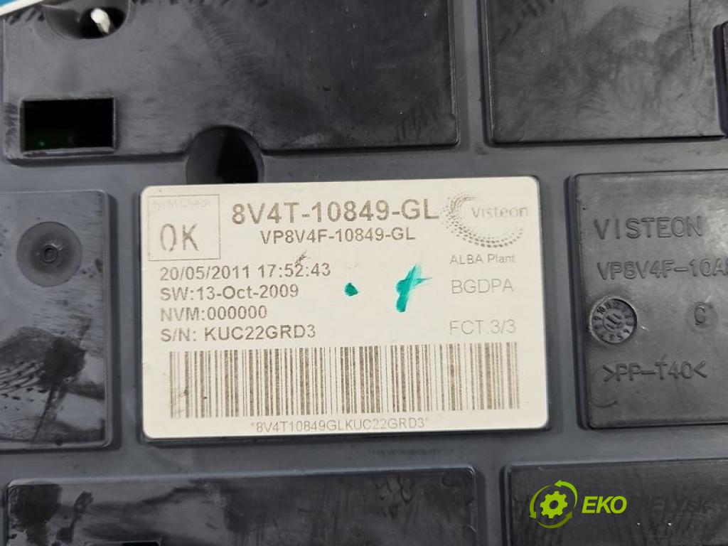 Ford Kuga Mk1 2008-2013 2.0 TDCI 163 hp manual 120 kW 1997 cm3 5- Přístrojová deska 8V4T-10849-GL (Přístrojová deska)