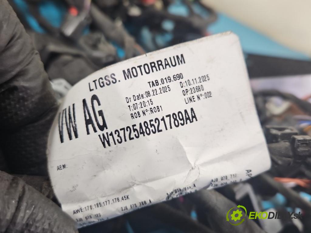 Vw Passat B9 2023- 1.5 TSI 150 HP automatic 110 kW 1498 cm3 5- Zväzok: motora W1372548521789AA