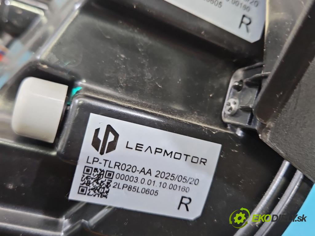 Leapmotor T03 0.0 95 hp automatic 70 kW 1 cm3 5- světlo zadní pravé blatník: LP-TLR020-AA