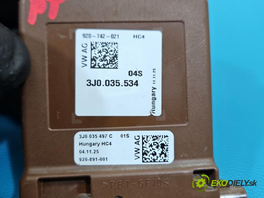 Vw Passat B9 2023- 1.5 TSI 150 HP automatic 110 kW 1498 cm3 5- riadiaca jednotka ostatné 3J0035534