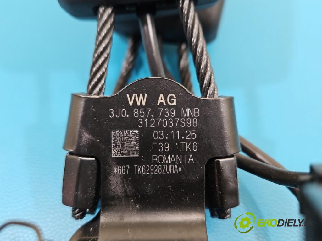 Vw Passat B9 2023- 1.5 TSI 150 hp automatic 110 kW 1498 cm3 5- stěna bezpečnost zadní levý 3J0857739