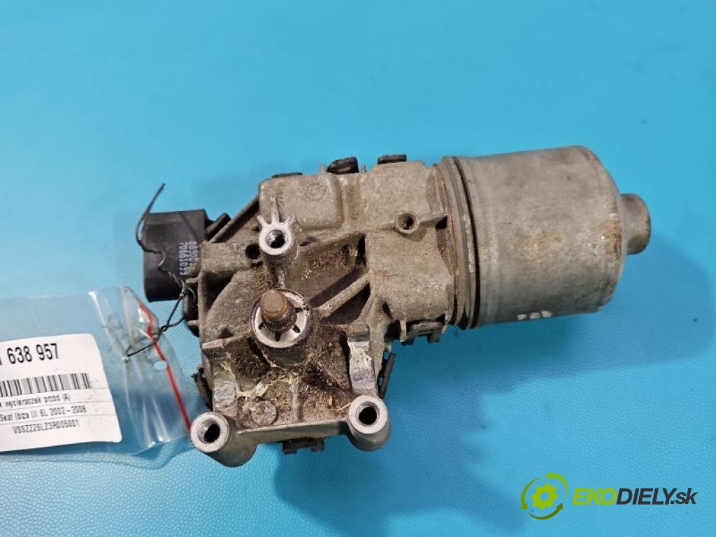 Seat Ibiza III 6L 2002-2008 1.2 12v 64 hp manual 47 kW 1198 cm3 5- motor stěračů přední 0390241539