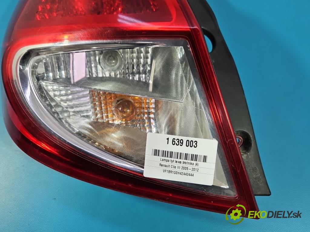 Renault Clio III 2005-2012 1.5 dci 68 hp manual 50 kW 1461 cm3 5- světlo zadní levé blatník: 8200886944
