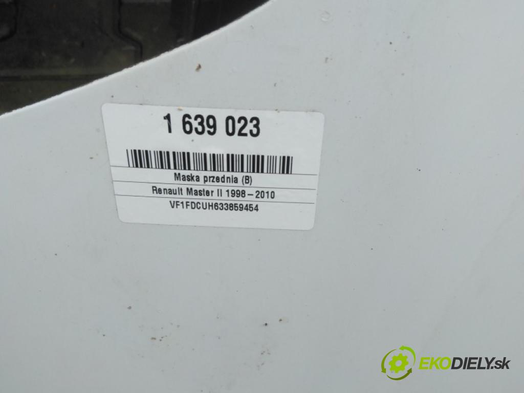 Renault Master II 1998-2010 2.5 dci 114 HP manual 84 kW 2463 cm3 4- kapota predná 