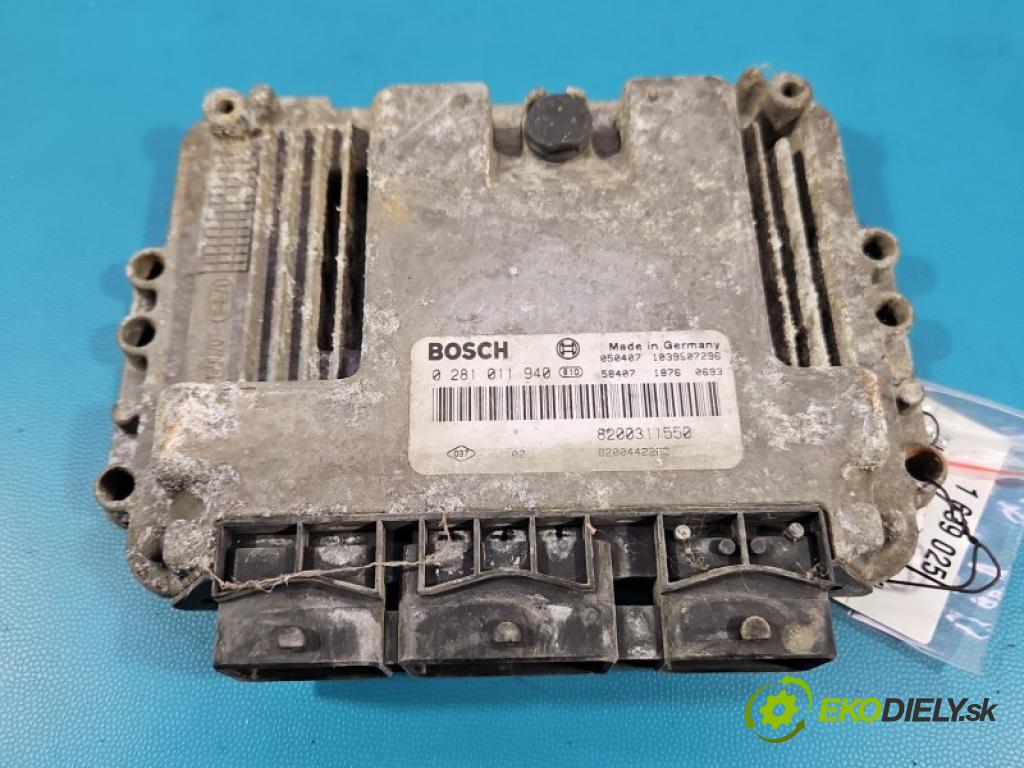 Renault Master II 1998-2010 2.5 dci 114 HP manual 84 kW 2463 cm3 4- riadiaca jednotka motora 0281011940