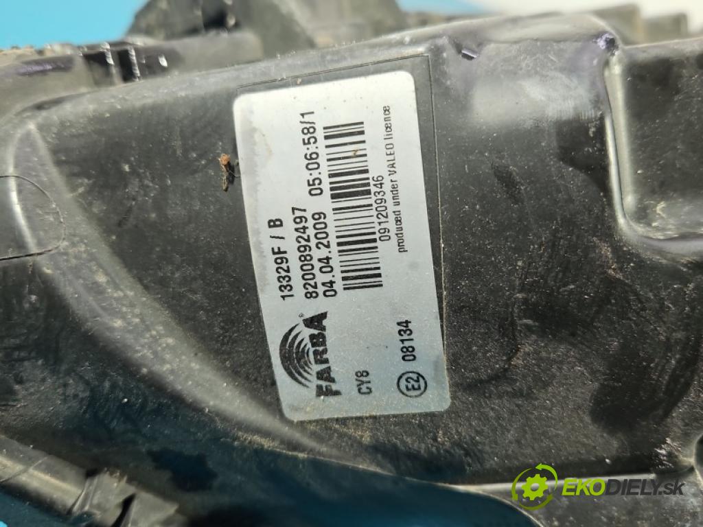 Renault Clio III 2005-2012 1.5 dci 68 hp manual 50 kW 1461 cm3 5- světlo levý 8200892497 (Klika dveří ostatní)
