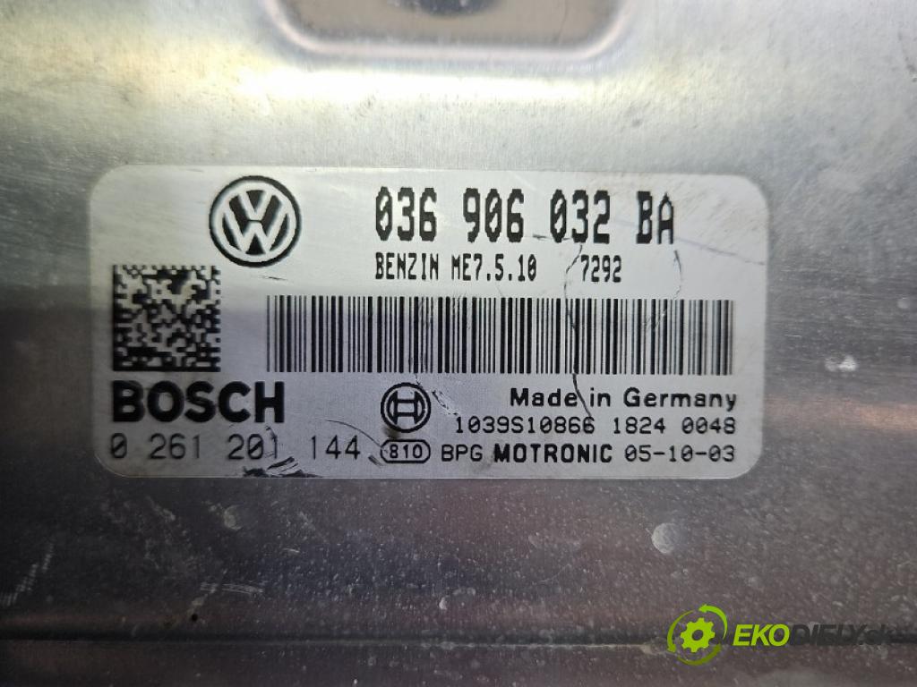 Vw Golf plus 1.4 16V 75 HP manual 55 kW 1390 cm3 5- riadiaca jednotka motora 036906032BA