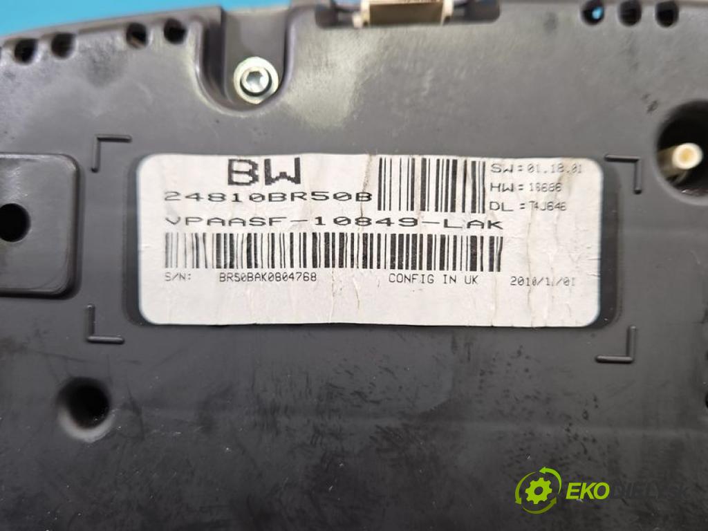 Nissan Qashqai I J10 2006-2013 2.0 16v 141 hp manual 104 kW 1997 cm3 5- Přístrojová deska 24810BR50B (Přístrojová deska)