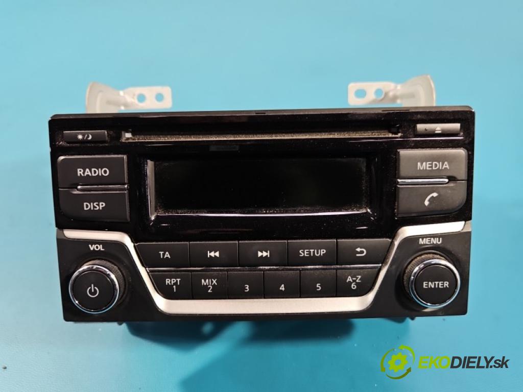 Nissan Juke I 2010-2019 1.2 T 116 HP manual 85 kW 1197 cm3 5- Radio originál 28185-BV80A
