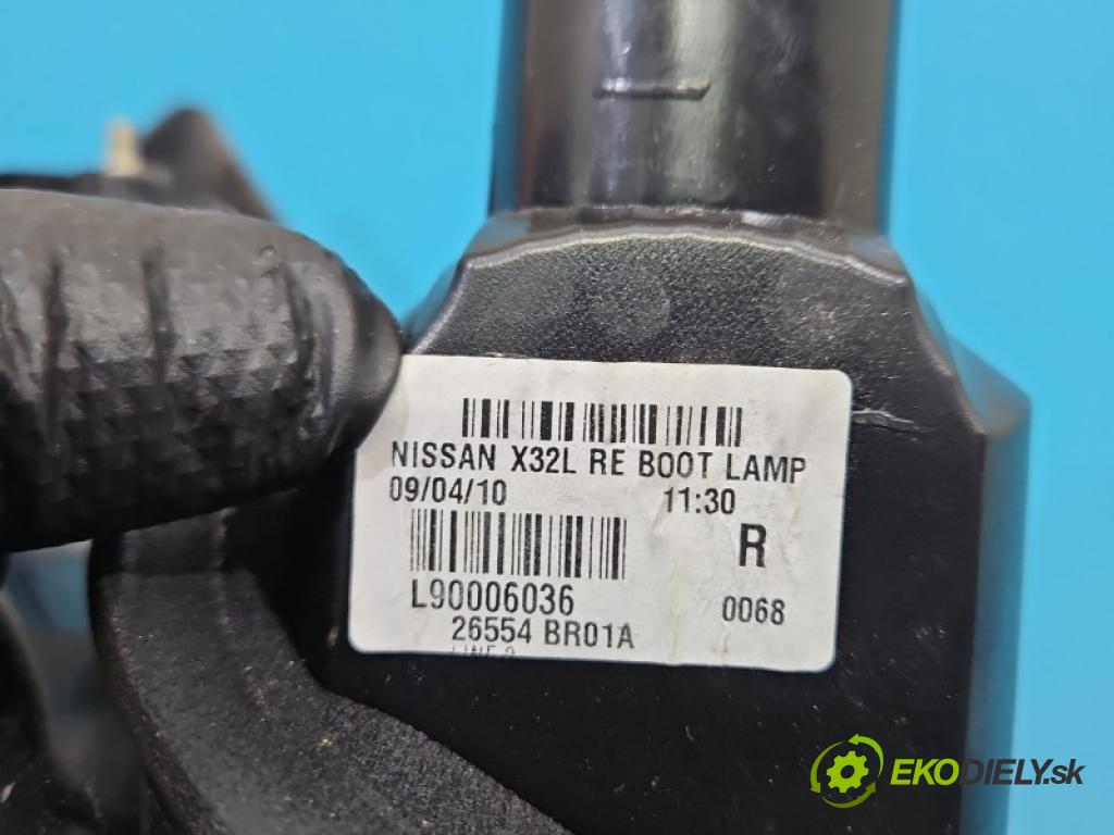 Nissan Qashqai I J10 2006-2013 2.0 16v 141 HP manual 104 kW 1997 cm3 5- svetlo / reflektor zadné pravé kufrové dvere 26554BR01A